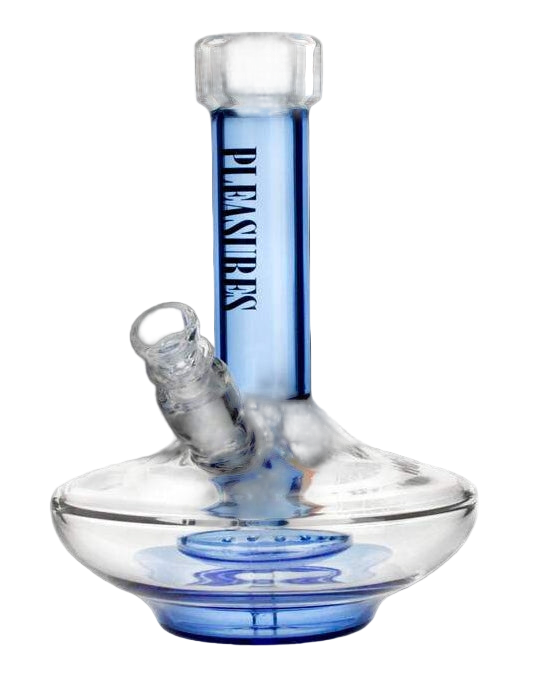 PLEASURES Blue Glass Percolator Bong