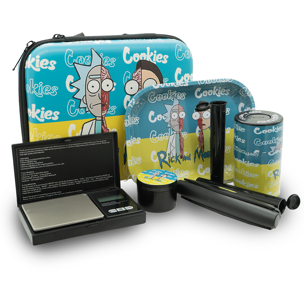 Combi Smoking Accessory Set – All-in-One Portable Kit with Tray, Grinder, and Storage