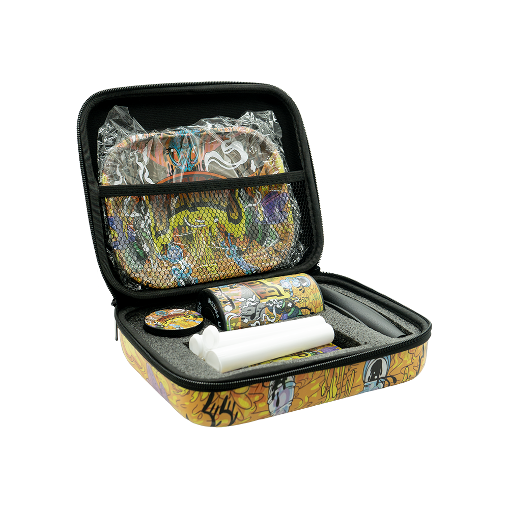 Combi Smoking Accessory Set – All-in-One Portable Kit with Tray, Grinder, and Storage