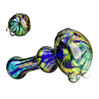 Phoenix Glass Spiral Spoon Pipes – Color Swirl Edition