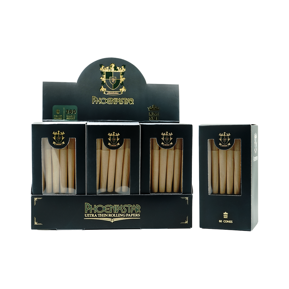 Pre-Rolled Cones – Ultra Thin King Size (60 Cones, 6-Pack Box)
