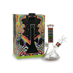 9" Beaker Bong with Psychedelic Print and Gift Box