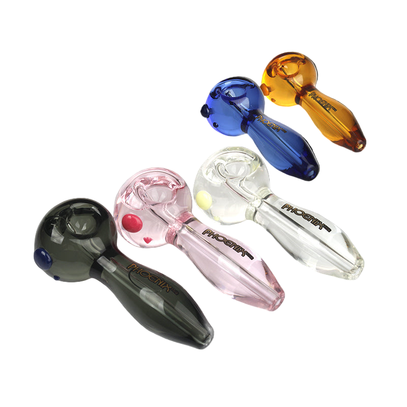 Phoenix Mini Glass Spoon Pipe– Solid Color Edition