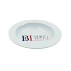 Born High Ceramic Ashtray – Classic White with Logo