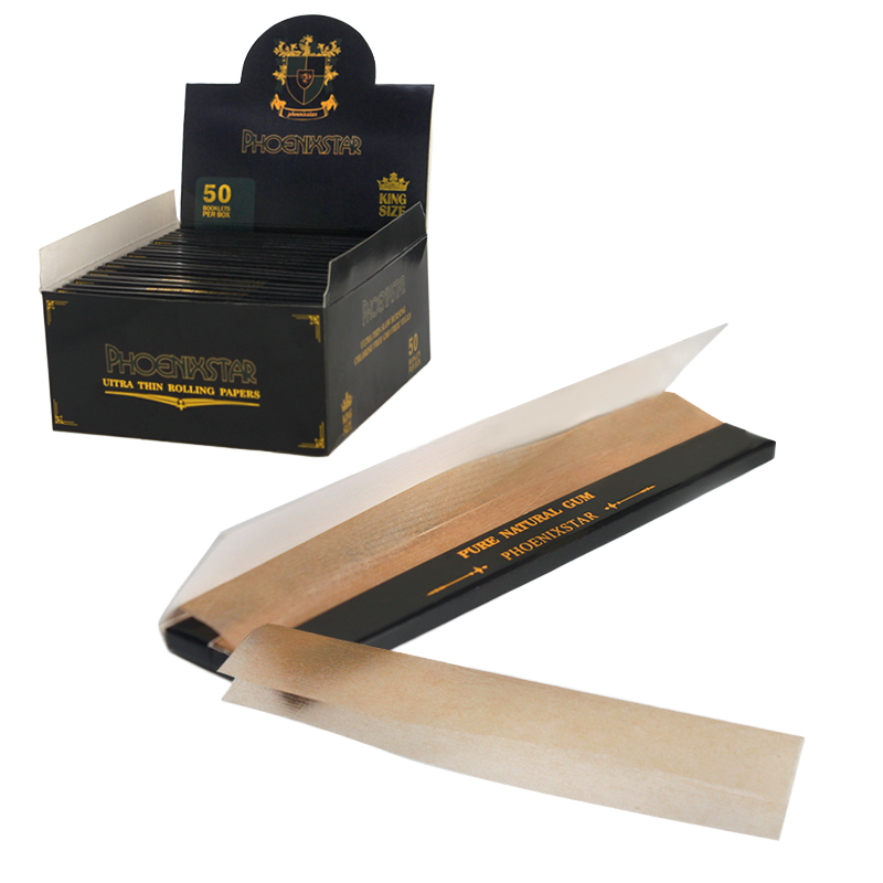 Phoenix Star Ultra Thin Rolling Papers – King Size (50 Leaves per Booklet)