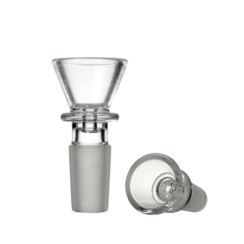 Phoenix Star Clear Glass Bowl – Funnel Style Herb Slide (Male Joint)