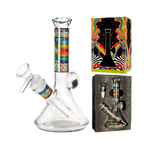 9" Beaker Bong with Psychedelic Print and Gift Box
